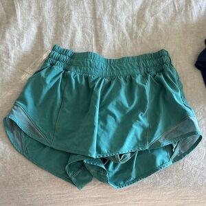 lululemon athletica Green Athletic Shorts hotty hot